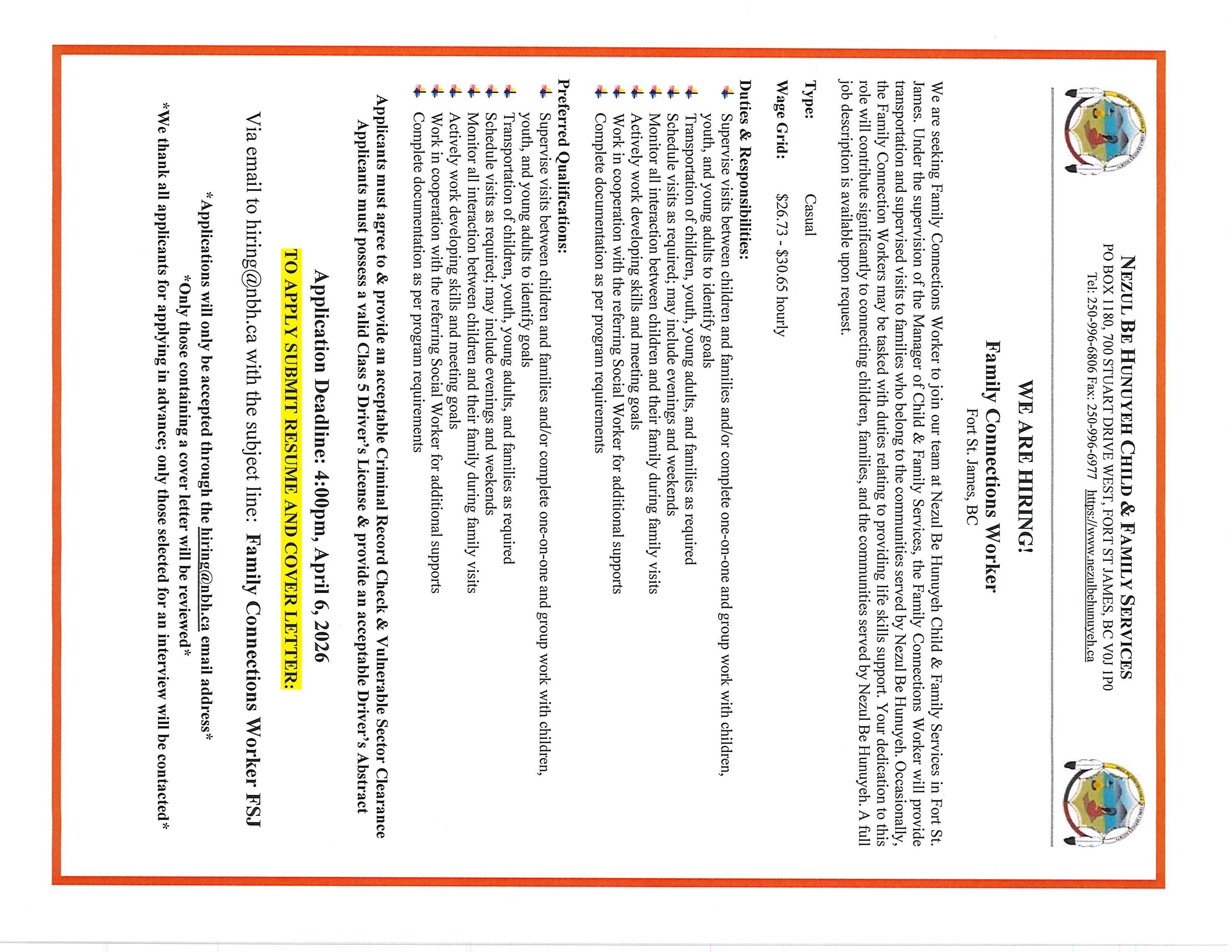 Family Connection Worker 