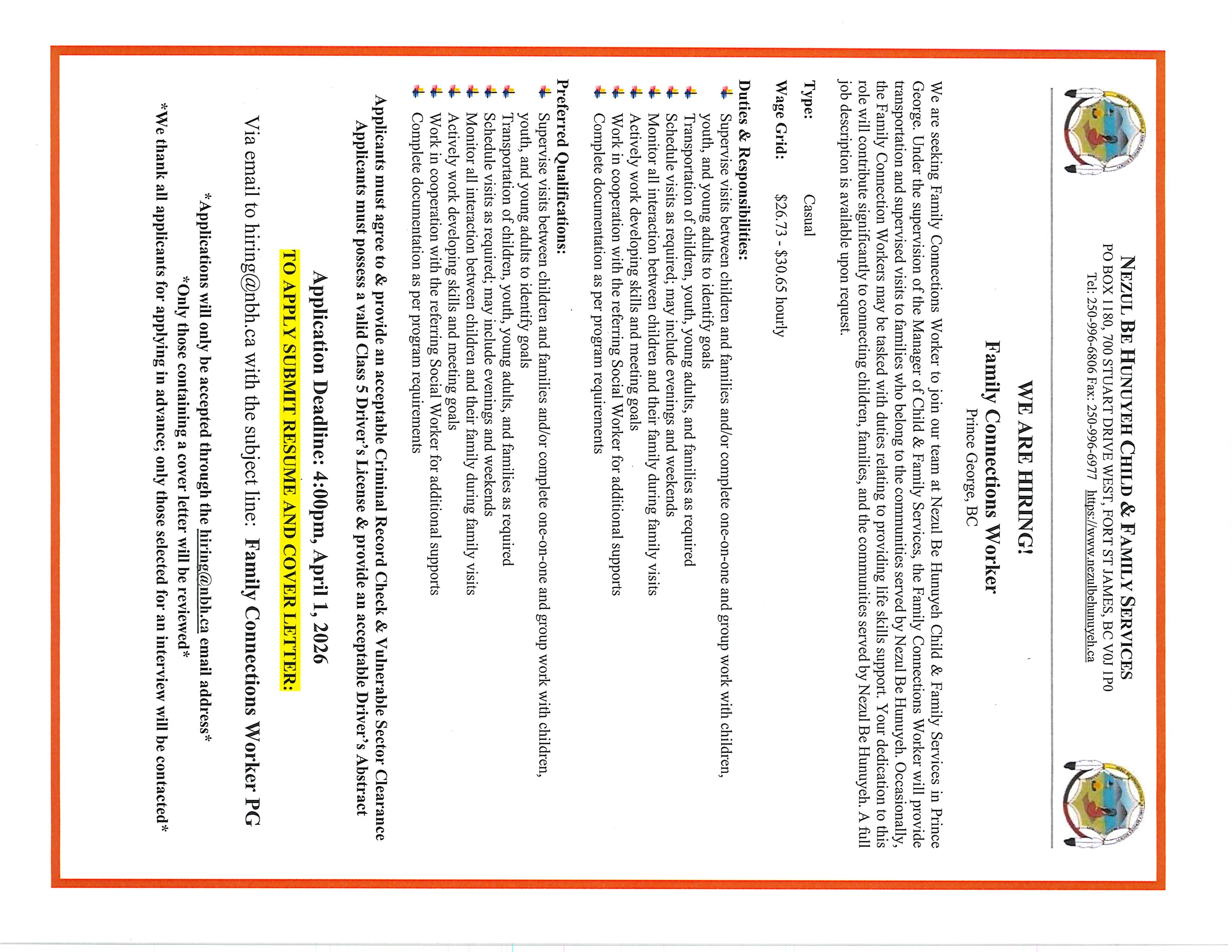 Family Connection Worker 