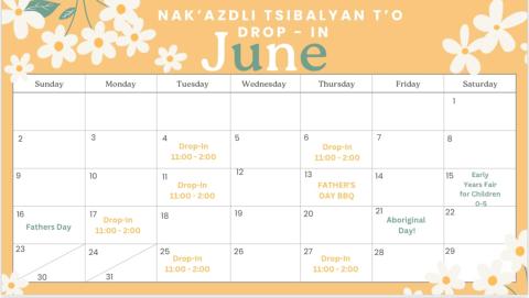 Nak'azdli TBT June 2024 Calendar