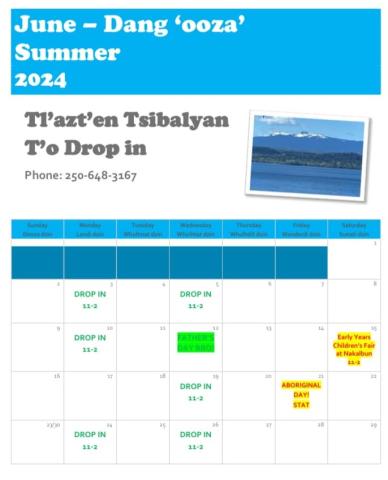 Tache TBT June 2024 Calendar