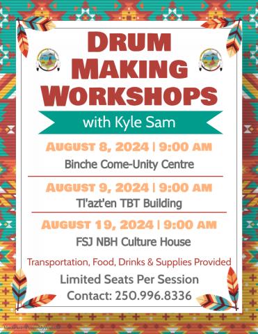 Drum Making Workshop August 08,09, 19 2024