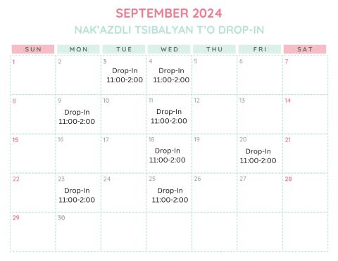 Tsibalyan T'o Nak'azdli September 2024 Calendar
