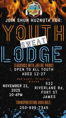 Shun Huznuta Youth Sweat Lodge 
